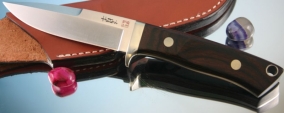 Нож с фиксированным клинком Hattori Drop Point Hunter, AUS-8, 102мм, арт. H-700 - Магазин Японских кухонных туристических ножей VIP-HoReCa
