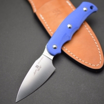 Туристический нож с фиксированным лезвием G.Sakai, Camper En Fixed / ZDP-189, Blue G-10, арт. 11554 - Магазин Японских кухонных туристических ножей VIP-HoReCa