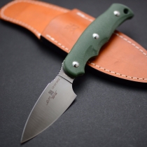 Туристический нож с фиксированным лезвием G.Sakai, Camper En Fixed / ZDP-189, Green G-10, арт. 11552 - Магазин Японских кухонных туристических ножей VIP-HoReCa