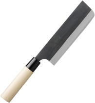 Кухонный нож Gihei-hamono, серия Shirogami#2 (японская ручка), Nakiri 165мм, арт. GSB-N16J - Магазин Японских кухонных туристических ножей VIP-HoReCa