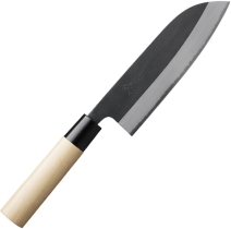 Кухонный нож Gihei-hamono, серия Shirogami#2 (японская ручка), Santoku 165мм, арт. GSB-S16J - Магазин Японских кухонных туристических ножей VIP-HoReCa