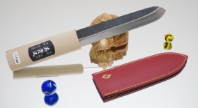 Кухонный нож Ikeuchi, серия Японские традиционные универсальные ножи, Makiri черненый 135мм (односторонний), арт. ma-4/4 - Магазин Японских кухонных туристических ножей VIP-HoReCa