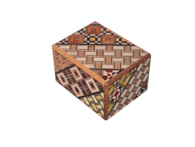 Японская коробка с секретом (Japan Puzzle Box) Yosegi 60x47X38мм, 5 шагов, арт. NSZ-PB-001 - Магазин Японских кухонных туристических ножей VIP-HoReCa