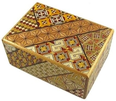 Японская коробка с секретом (Japan Puzzle Box) Yosegi 120x85X50мм, 4 шага, арт. NSZ-PB-004 - Магазин Японских кухонных туристических ножей VIP-HoReCa