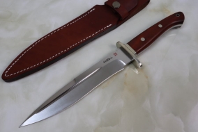 Нож с фиксированным клинком Hattori 傘 SAN Limited Edition, Big Fighter (сер. № 8/50), AUS-8, 180мм, арт. SAN-1 - Магазин Японских кухонных туристических ножей VIP-HoReCa