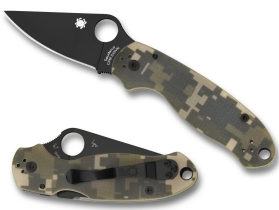 Складной нож Spyderco, серия Para 3, Digital Camo G-10 Handles, CPM S30V, Black Blade, Plain, арт. C223GPCMOBK - Магазин Японских кухонных туристических ножей VIP-HoReCa