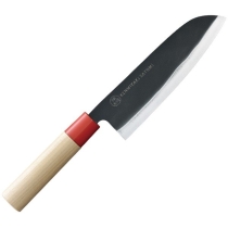 Кухонный нож Shimomura, серия Kenmizaki Satomi, Santoku 165мм, арт. KZ-101 - Магазин Японских кухонных туристических ножей VIP-HoReCa