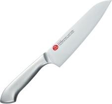 Кухонный нож Shimomura, серия Kenmizaki Satomi, Santoku 165мм, арт. KZ-CJB - Магазин Японских кухонных туристических ножей VIP-HoReCa