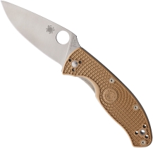 Складной нож Spyderco, серия Tenacious, Brown FRN Handles, 8Cr13MoV, Plain, арт. C122PTN - Магазин Японских кухонных туристических ножей VIP-HoReCa