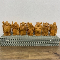Винтажный набор статуэток "Семь богов счастья" (Япония 1900-1950гг.), арт. JP-7 - Магазин Японских кухонных туристических ножей VIP-HoReCa