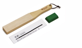 Доска для финишной правки и полировки ножей с пастой Suehiro, 310х45х18мм, арт. KSW-310 - Магазин Японских кухонных туристических ножей VIP-HoReCa