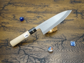 Кухонный нож Fujiwara Kanefusa, серия FKJ, Deba 180мм, White steel, арт. FKJ-6-W - Магазин Японских кухонных туристических ножей VIP-HoReCa