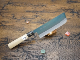 Кухонный нож Fujiwara Kanefusa, серия FKJ, Nakiri 165мм, White steel, арт. FKJ-1-W - Магазин Японских кухонных туристических ножей VIP-HoReCa