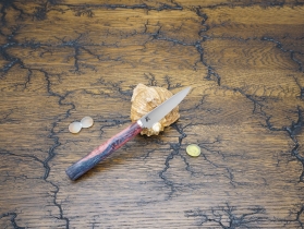 Кухонный нож Damir Safarov, серия Эксклюзив, коренчатый 80мм, арт. DS-E-Kor-80/12 - Магазин Японских кухонных туристических ножей VIP-HoReCa