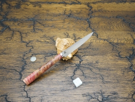 Кухонный нож Damir Safarov, серия Эксклюзив, коренчатый 110мм, арт. DS-E-Kor-110/14 - Магазин Японских кухонных туристических ножей VIP-HoReCa