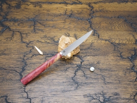 Кухонный нож Damir Safarov, серия Эксклюзив, коренчатый 110мм, арт. DS-E-Kor-110/15 - Магазин Японских кухонных туристических ножей VIP-HoReCa