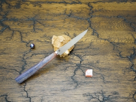 Кухонный нож Damir Safarov, серия Эксклюзив, коренчатый 110мм, арт. DS-E-Kor-110/18 - Магазин Японских кухонных туристических ножей VIP-HoReCa