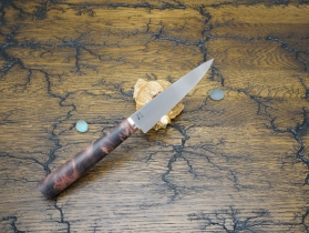 Кухонный нож Damir Safarov, серия Эксклюзив, коренчатый 130мм, арт. DS-E-Kor-130/19 - Магазин Японских кухонных туристических ножей VIP-HoReCa
