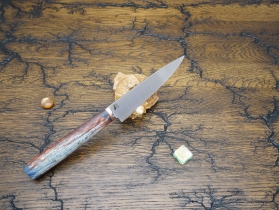 Кухонный нож Damir Safarov, серия Эксклюзив, коренчатый 130мм, арт. DS-E-Kor-130/20 - Магазин Японских кухонных туристических ножей VIP-HoReCa