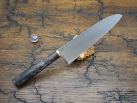 Кухонный нож Damir Safarov, серия Эксклюзив, Santoku 200мм, арт. DS-E-Sa-200/36 - Магазин Японских кухонных туристических ножей VIP-HoReCa