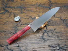 Кухонный нож Damir Safarov, серия Эксклюзив, Santoku 200мм, арт. DS-E-Sa-200/37 - Магазин Японских кухонных туристических ножей VIP-HoReCa