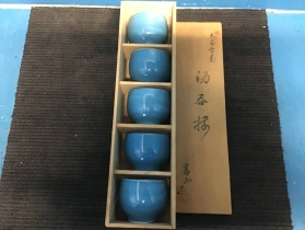 Винтажный набор посуды для чая Arita 有田焼 (5 чашек. Япония 1990-2010гг.), арт. R4.11/13 - Магазин Японских кухонных туристических ножей VIP-HoReCa