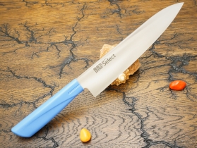 Кухонный нож Kanetsugu, серия Color Select, Chef 210мм, Blue, арт. 3015-BL - Магазин Японских кухонных туристических ножей VIP-HoReCa