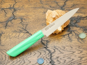 Кухонный нож Kanetsugu, серия Color Select, Petty 120мм, Green, арт. 3011-GR - Магазин Японских кухонных туристических ножей VIP-HoReCa