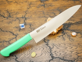Кухонный нож Kanetsugu, серия Color Select, Chef 240мм, Green, арт. 3016-GR - Магазин Японских кухонных туристических ножей VIP-HoReCa