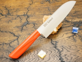 Кухонный нож Kanetsugu, серия Color Select, Santoku 165мм, Red, арт. 3013-RE - Магазин Японских кухонных туристических ножей VIP-HoReCa