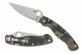 Складной нож Spyderco, серия Military, Digital Camo G-10 Handles, CPM S30V, Plain, арт. C36GPCMO2 - Магазин Японских кухонных туристических ножей VIP-HoReCa