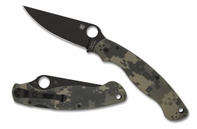 Складной нож Spyderco, серия Military, Digital Camo G-10 Handles, CPM S30V, Black Blade, Plain, арт. C36GPCMOBK2 - Магазин Японских кухонных туристических ножей VIP-HoReCa