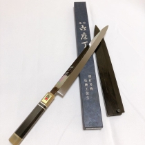 Кухонный нож Yoshikazu (Miwa) Ikeda Honyaki Yanagiba 270мм, арт. EXV-002 - Магазин Японских кухонных туристических ножей VIP-HoReCa