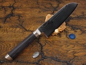 Кухонный нож KAI, серия Damascus, Santoku 145мм, арт. AE-5201 - Магазин Японских кухонных туристических ножей VIP-HoReCa