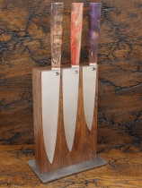 Настольный магнитный держатель для ножей MDG (Темный дуб), арт. TD-2 - Магазин Японских кухонных туристических ножей VIP-HoReCa