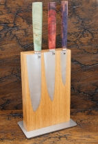 Настольный магнитный держатель для ножей MDG (Дуб), арт. D-2 - Магазин Японских кухонных туристических ножей VIP-HoReCa