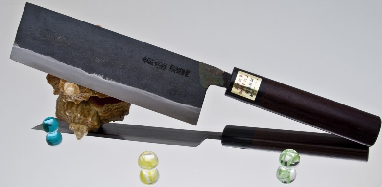 Кухонный нож Moritaka, серия  Aogami Super, Nakiri 135мм, арт. KN-135