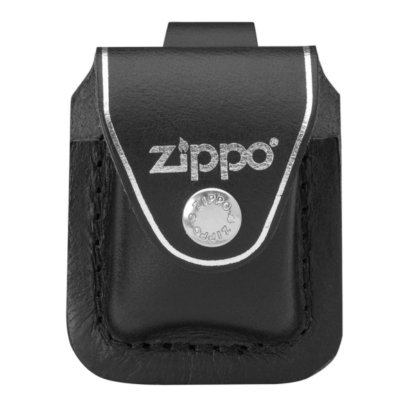 Кожаный чехол Zippo с петлёй, арт. LPLBK