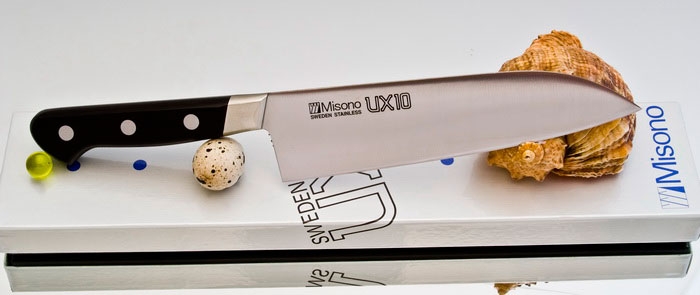 Кухонный нож Misono, серия UX10 Steel, Santoku 180мм, арт. UX781