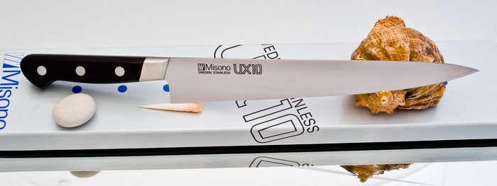 Кухонный нож Misono, серия UX10 Steel, Sujihiki 240мм, арт. UX721