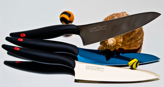Кухонный нож Kasumi, серия Titan, Gyuto 130мм, Golg, арт. 22013/G