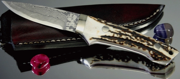 Нож с фиксированным клинком Mr. Itou (Hiroo Itou), Utility Camper's Knife, Stag Handle (Рог оленя), R-2, 87мм, арт. IT-255