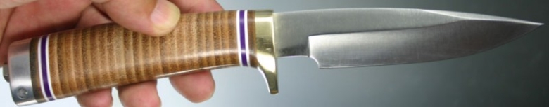 Нож с фиксированным клинком Hattori Semi-Drop Point Utility Hunter, AUS-6, 107мм, арт. HA6-4L
