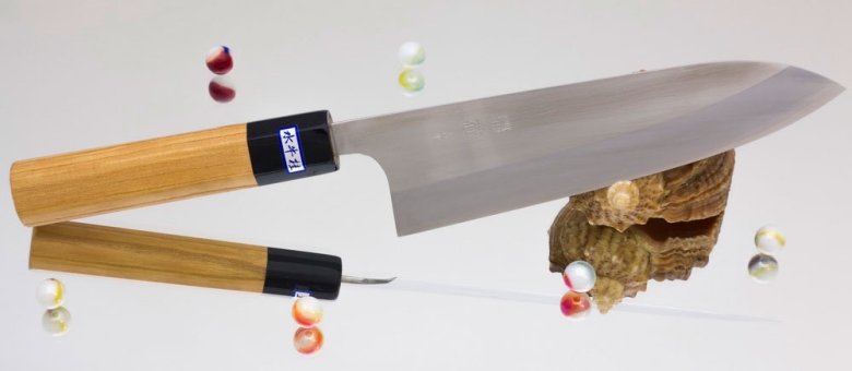 Кухонный нож Gihei-hamono, серия ZDP-189 (японская ручка), Gyuto 210мм, арт. GZD-G21J