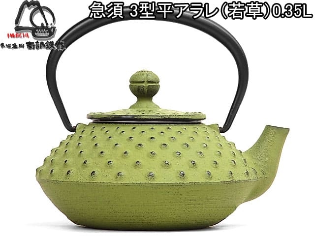 Чугунный чайник IWACHU для чайной церемонии 0,35 л. (зеленый), арт. 12641