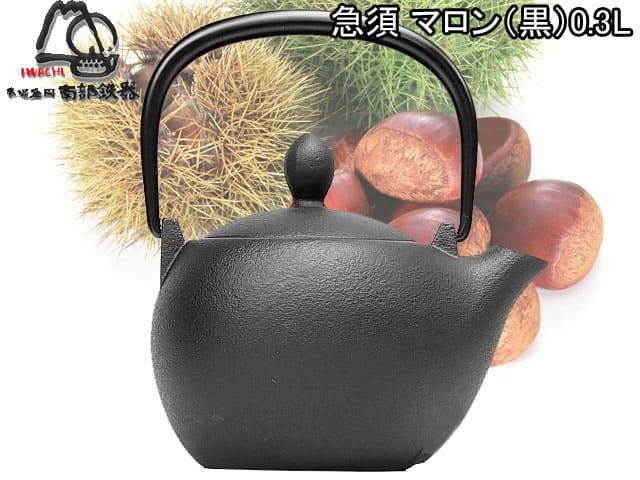 Чугунный чайник IWACHU для чайной церемонии 0,30 л. (черный), арт. 12027