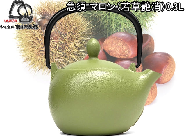 Чугунный чайник IWACHU для чайной церемонии 0,30 л. (салатовый), арт. 12727