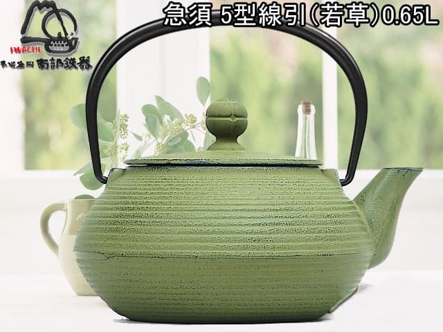 Чугунный чайник IWACHU для чайной церемонии 0,65 л. (салатовый), арт. 12426