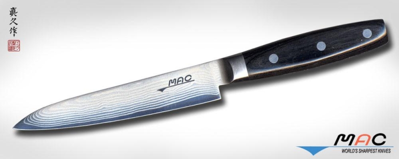 Кухонный нож MAC, серия Damascus, Paring 135мм, арт. DA-PK-135