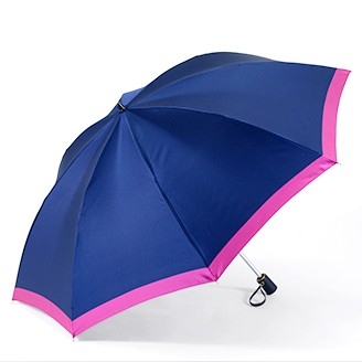 Механический зонт Maehara, серия BORDER-L-TU, Navy / Pink, арт. FC015008B2